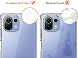 Hoch transparenter TPU Gummi Schutz Handy Hülle Clear Case klar mit verstärkten Schutzecken Bumper für das Xiaomi Mi 11 Lite Display und Gehäuse in transparent von Screenguard