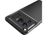 Hochwertig stabile Soft TPU Smartphone Handy Hülle im Carbon Design für Xiaomi Mi 11 Ultra zum Schutz des Display und Gehäuse Cover in schwarz von Screenguard