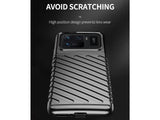 Moderne Design Hülle Cover für das Xiaomi Mi 11 Ultra mit Stripes zum Schutz von Kratzern, Dellen, Display aus TPU Gummi in schwarz von Screenguard