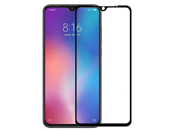 100% Fullscreen Curved Screen Protector Handy Display Schutz Glas für komplette Abdeckung des Xiaomi Mi 9 Display in schwarz von Screenguard