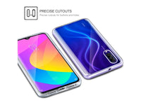 Vollständige 360 Grad Rundum Gummi TPU Hülle zum beidseitigen Schutz des Xiaomi Mi 9 Display und Gehäuse in transparent von Screenguard