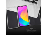 Vollständige 360 Grad Rundum Gummi TPU Hülle zum beidseitigen Schutz des Xiaomi Mi 9 Display und Gehäuse in transparent von Screenguard
