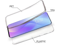 Vollständige 360 Grad Rundum Gummi TPU Hülle zum beidseitigen Schutz des Xiaomi Mi 9 Display und Gehäuse in transparent von Screenguard