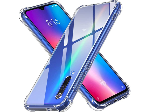 Hoch transparenter TPU Gummi Schutz Handy Hülle Clear Case klar mit verstärkten Schutzecken Bumper für das Xiaomi Mi 9 SE Display und Gehäuse in transparent von Screenguard