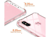 Hoch transparenter TPU Gummi Schutz Handy Hülle Clear Case klar mit verstärkten Schutzecken Bumper für das Xiaomi Mi A2 Display und Gehäuse in transparent von Screenguard