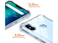 Hoch transparenter TPU Gummi Schutz Handy Hülle Clear Case klar mit verstärkten Schutzecken Bumper für das Xiaomi Mi A2 Lite Display und Gehäuse in transparent von Screenguard