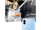 Hoch transparenter TPU Gummi Schutz Handy Hülle Clear Case klar mit verstärkten Schutzecken Bumper für das Xiaomi Mi A2 Lite Display und Gehäuse in transparent von Screenguard