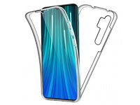 Vollständige 360 Grad Rundum Gummi TPU Hülle zum beidseitigen Schutz des Xiaomi Mi Note 10 Display und Gehäuse in transparent von Screenguard