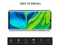 Case Friendly Screen Protector Handy Display Schutz Panzerglas Folie aus echtem 9H 2.5D Glas für Abdeckung des Xiaomi Mi Note 10 Displays in transparent von Screenguard