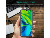 Case Friendly Screen Protector Handy Display Schutz Panzerglas Folie aus echtem 9H 2.5D Glas für Abdeckung des Xiaomi Mi Note 10 Displays in transparent von Screenguard