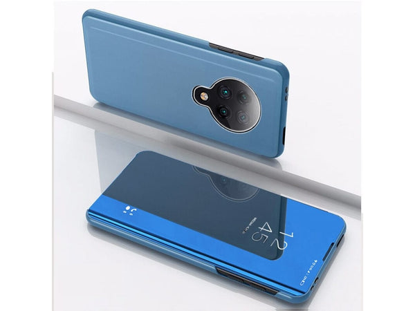 Clear View Flip Case für Xiaomi Poco F2 Pro in blau von Screenguard