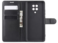 Lederhülle Karten Wallet Ledertasche Etui für Xiaomi Poco F2 Pro in schwarz von Screenguard