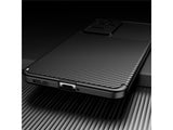 Hochwertig stabile Soft TPU Smartphone Handy Hülle im Carbon Design für Xiaomi Poco F4 zum Schutz des Display und Gehäuse Cover in schwarz von Screenguard