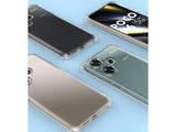 Hoch transparenter TPU Gummi Schutz Handy Hülle Clear Case klar mit verstärkten Schutzecken Bumper für das Xiaomi Poco F6 Display und Gehäuse in transparent von Screenguard