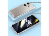 Hoch transparenter TPU Gummi Schutz Handy Hülle Clear Case klar mit verstärkten Schutzecken Bumper für das Xiaomi Poco F6 Display und Gehäuse in transparent von Screenguard