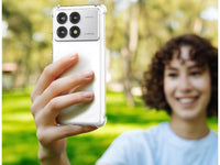 Hoch transparenter TPU Gummi Schutz Handy Hülle Clear Case klar mit verstärkten Schutzecken Bumper für das Xiaomi Poco F6 Pro Display und Gehäuse in transparent von Screenguard