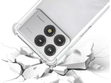 Hoch transparenter TPU Gummi Schutz Handy Hülle Clear Case klar mit verstärkten Schutzecken Bumper für das Xiaomi Poco F6 Pro Display und Gehäuse in transparent von Screenguard