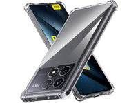 Hoch transparenter TPU Gummi Schutz Handy Hülle Clear Case klar mit verstärkten Schutzecken Bumper für das Xiaomi Poco F6 Pro Display und Gehäuse in transparent von Screenguard