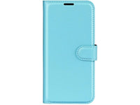 Lederhülle Karten Wallet Ledertasche Etui für Xiaomi Poco F6 Pro in hellblau von Screenguard