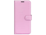 Lederhülle Karten Wallet Ledertasche Etui für Xiaomi Poco F6 Pro in rosa von Screenguard