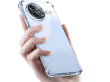 Hoch transparenter TPU Gummi Schutz Handy Hülle Clear Case klar mit verstärkten Schutzecken Bumper für das Xiaomi Poco F7 Pro Display und Gehäuse in transparent von Screenguard