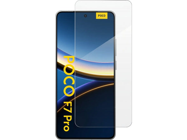 Case Friendly Screen Protector Handy Display Schutz Panzerglas Folie aus echtem 9H 2.5D Glas für Abdeckung des Xiaomi Poco F7 Pro Displays in transparent von Screenguard