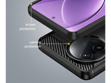 Flexible Handy Schutzhülle mit gebürster Carbon Textur auf der Rückseite für zum Schutz des Xiaomi Poco F7 Ultra  Display und Gehäuse Case in schwarz von Screenguard