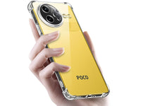 Hoch transparenter TPU Gummi Schutz Handy Hülle Clear Case klar mit verstärkten Schutzecken Bumper für das Xiaomi Poco F7 Ultra Display und Gehäuse in transparent von Screenguard