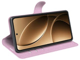 Lederhülle Karten Wallet Ledertasche Etui für Xiaomi Poco F7 Ultra in rosa von Screenguard