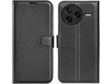 Lederhülle Karten Wallet Ledertasche Etui für Xiaomi Poco F7 Ultra in schwarz von Screenguard
