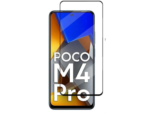 100% Fullscreen Curved Screen Protector Handy Display Schutz Glas für komplette Abdeckung des Xiaomi Poco M4 Pro 4G Display in schwarz von Screenguard