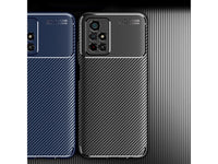 Hochwertig stabile Soft TPU Smartphone Handy Hülle im Carbon Design für Xiaomi Poco M4 Pro 5G zum Schutz des Display und Gehäuse Cover in schwarz von Screenguard