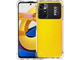 Hoch transparenter TPU Gummi Schutz Handy Hülle Clear Case klar mit verstärkten Schutzecken Bumper für das Xiaomi Poco M4 Pro 5G Display und Gehäuse in transparent von Screenguard