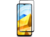 100% Fullscreen Curved Screen Protector Handy Display Schutz Glas für komplette Abdeckung des Xiaomi Poco M5 Display in schwarz von Screenguard