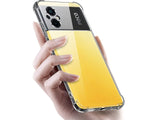 Hoch transparenter TPU Gummi Schutz Handy Hülle Clear Case klar mit verstärkten Schutzecken Bumper für das Xiaomi Poco M5 Display und Gehäuse in transparent von Screenguard