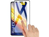 100% Fullscreen Curved Screen Protector Handy Display Schutz Glas für komplette Abdeckung des Xiaomi Poco X3 Pro Display in schwarz von Screenguard