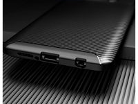 Hochwertig stabile Soft TPU Smartphone Handy Hülle im Carbon Design für Xiaomi Poco X3 Pro zum Schutz des Display und Gehäuse Cover in schwarz von Screenguard