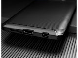 Hochwertig stabile Soft TPU Smartphone Handy Hülle im Carbon Design für Xiaomi Poco X3 Pro zum Schutz des Display und Gehäuse Cover in schwarz von Screenguard