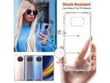 Hoch transparenter TPU Gummi Schutz Handy Hülle Clear Case klar mit verstärkten Schutzecken Bumper für das Xiaomi Poco X3 Pro Display und Gehäuse in transparent von Screenguard