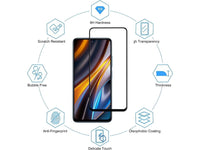 100% Fullscreen Curved Screen Protector Handy Display Schutz Glas für komplette Abdeckung des Xiaomi Poco X4 GT Display in schwarz von Screenguard