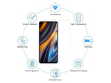 Case Friendly Screen Protector Handy Display Schutz Panzerglas Folie aus echtem 9H 2.5D Glas für Abdeckung des Xiaomi Poco X4 GT Displays in transparent von Screenguard