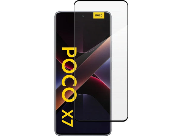 100% Fullscreen Curved Screen Protector Handy Display Schutz Glas für komplette Abdeckung des Xiaomi Poco X7 Display in schwarz von Screenguard
