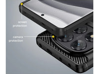 Flexible Handy Schutzhülle mit gebürster Carbon Textur auf der Rückseite für zum Schutz des Xiaomi Poco X7  Display und Gehäuse Case in schwarz von Screenguard