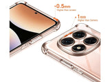 Hoch transparenter TPU Gummi Schutz Handy Hülle Clear Case klar mit verstärkten Schutzecken Bumper für das Xiaomi Poco X7 Display und Gehäuse in transparent von Screenguard