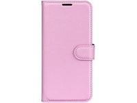 Lederhülle Karten Wallet Ledertasche Etui für Xiaomi Poco X7 in rosa von Screenguard
