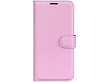 Lederhülle Karten Wallet Ledertasche Etui für Xiaomi Poco X7 in rosa von Screenguard