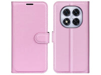 Lederhülle Karten Wallet Ledertasche Etui für Xiaomi Poco X7 in rosa von Screenguard