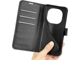 Lederhülle Karten Wallet Ledertasche Etui für Xiaomi Poco X7 in schwarz von Screenguard