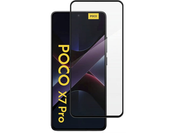 100% Fullscreen Curved Screen Protector Handy Display Schutz Glas für komplette Abdeckung des Xiaomi Poco X7 Pro Display in schwarz von Screenguard