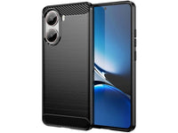 Flexible Handy Schutzhülle mit gebürster Carbon Textur auf der Rückseite für zum Schutz des Xiaomi Poco X7 Pro  Display und Gehäuse Case in schwarz von Screenguard